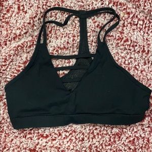 Zyia black grid bra